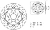 BREMBO Oro Brake Disc Round Floating | 78B40880