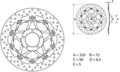 BREMBO Oro Brake Disc Round Floating | 78B40880