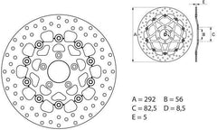 BREMBO Oro Brake Disc Round Floating | 78B40891