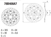 BREMBO Oro Brake Disc Round Floating | 78B408A7