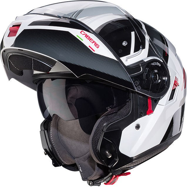 CABERG LEVO X MANTA MODULAR HELMET WHITE RED | C0GE60L3
