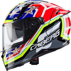 CABERG AVALON X TRACK HELMET YELLOW RED BLUE | C2QH60J9