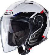 CABERG FLYON 2 BOSS HELMET WHITE RED BLUE | C4HF60M6