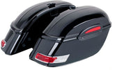 Custom Acces Rigid Saddlebags Touring Model, Black | AMZ002N