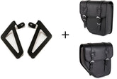 Custom Acces Ibiza Pair Of Saddlebags + Universal Support, Black | API002N