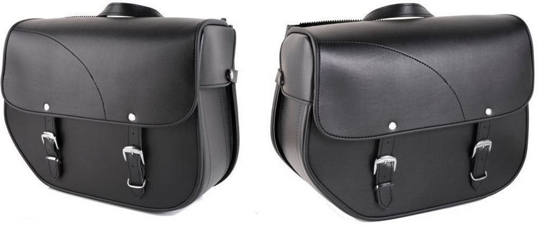 Custom Acces Sant Louis Pair Of Saddlebags, Black | APS001N