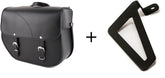 Custom Acces Sant Louis Right Leather Saddlebag + Right Universal Support, Black | APS004N
