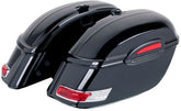 Custom Acces Rigid Left Saddlebags Touring Model, Black | AR0005N