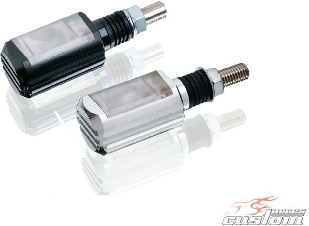 Custom Acces Capsula Turn Light, Crystal Clear By Pair, Black | IC0004N