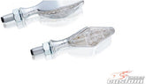 Custom Acces Road Turn Light, Crystal Clear By Pair, Inox | ID0001J
