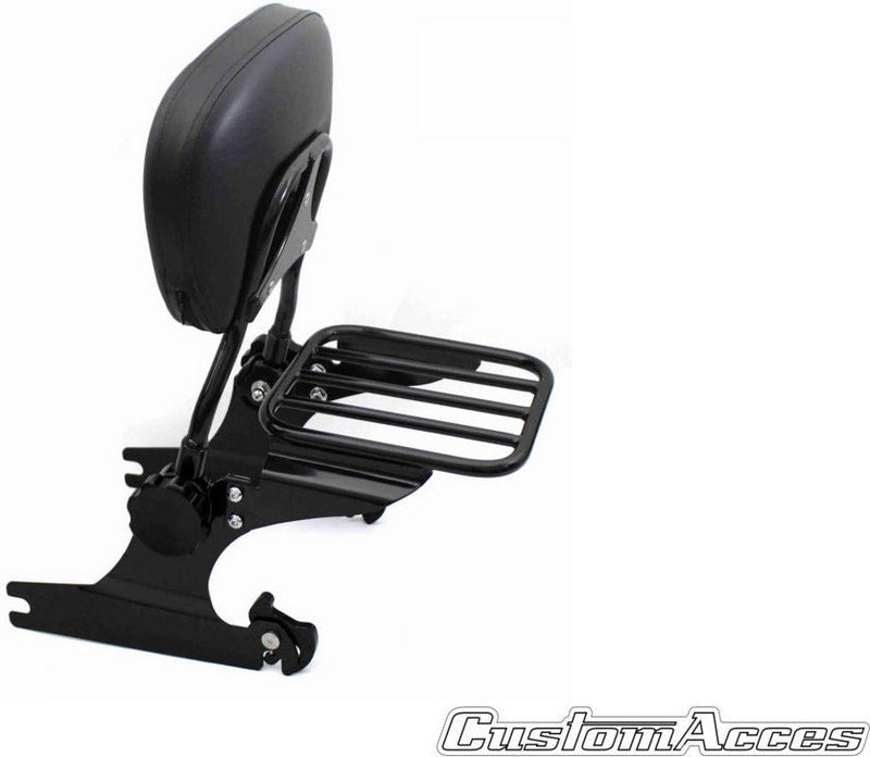 Custom Acces Sissybar Luxus Softail Model, Black | RSD001N