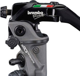 CNC Racing RADIAL BRAKE MASTER CYLINDER BREMBO 19RCS CORSA CORTA FOLD-UP LEVER 18-20 RATIO, Black | 110C74010