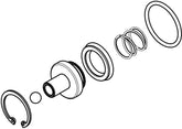 CNC Racing Clutch Slave Cylinder Ø 28.5 mm KTM mineral oil - Repair kit, Natural | AFK30N