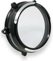 CNC Racing Clear oil bath clutch cover Ducati Streetfighter V4 BICOLOR, Black | CA210BS
