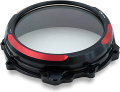 CNC Racing Clear clutch cover - hydraulic control - Bicolor, Black/Red | CA300BR