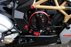 CNC Racing Clear clutch cover - cable control - Bicolor, Black/Red | CA301BR
