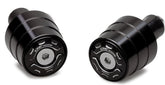 CNC Racing Handlebar ends GEAR bicolor, Black/Silver | CM238BS