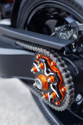 Rear sprocket flange, Black/Orange
