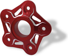 CNC Racing Rear sprocket flange 5 holes MV Agusta - Bicolor, Red/Silver | FL508RS