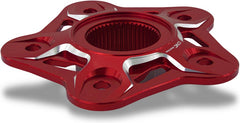 CNC Racing Rear sprocket flange 5 holes MV Agusta - Bicolor, Red/Silver | FL508RS