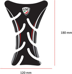 CNC Racing Fuel tank pad Ducati, Black | FP002B