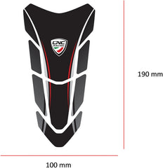CNC Racing Fuel tank pad Ducati, Black | FP004B