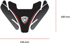 CNC Racing Fuel tank pad Ducati, Black | FP006B