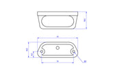 License plate light led MINI, Black