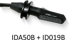 CNC Racing Turn Indicator - Mounting adapters license plate holder, Black | IDA50B
