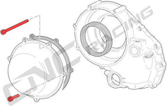 CNC Racing Screw kit cover dry clutch Ducati - TITANIUM, Titanium | KV221X