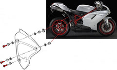 CNC Racing Bolt kit Exhaust Silencer heat guard Ducati Monster | KV334