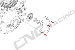 CNC Racing Screws set front sprocket cover M6x16 (3 pcs) - Titanium, Titanium | KV384X