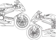 CNC Racing Screw kit fairing Ducati Panigale series | KV399