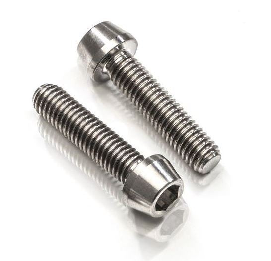 CNC Racing BREMBO MASTER CYLINDER CLAMP CNC Racing screw set (2 pcs) - Titanium, Titanium | KV427X