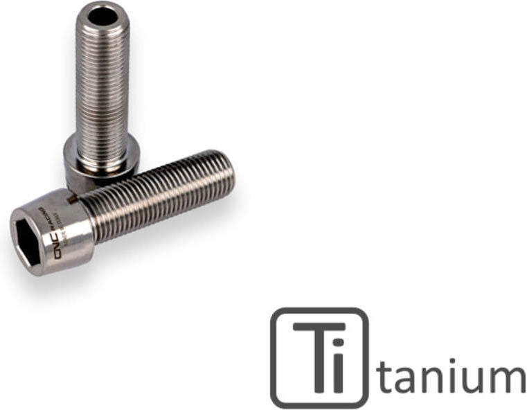 CNC Racing Rear Hub Swingarm Pinch Bolt (2 pcs) - TITANIUM, Titanium | KV429X