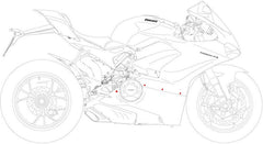 CNC Racing Fairing screw kit Ducati Panigale V4 | KV441