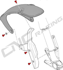 CNC Racing Front mudguard Ducati Scrambler 1100 screw set | KV442