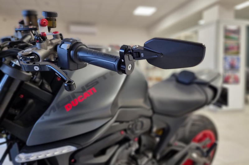 Bar end mirror EVO - left, Black