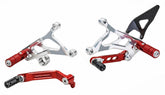 CNC Racing Adjustable rear sets MV Agusta - limited edition, Red/Silver | PE226RS