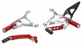 CNC Racing Adjustable rear sets MV Agusta - limited edition, Red/Silver | PE227RS
