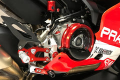CNC Racing Adjustable rear sets RPS Ducati SBK Panigale series Team Pramac MotoGP Limited Edition, Red | PE400PR