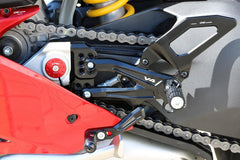 CNC Racing Adjustable rear sets RPS Ducati Panigale V4 series for V4, V4 S and V4 Speciale | PE406