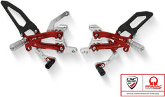 CNC Racing Adjustable rearsets Ducati Streetfighter V4 Carbon - Pramac Racing Limited Edition, Black | PE410BPR