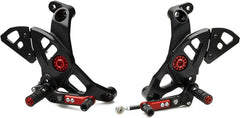 CNC Racing ADJUSTABLE REAR SETS DUCATI, Black | PE444B