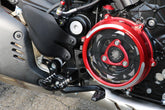 Footpegs kit TOURING driver - adapters, Black