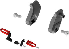 CNC Racing Riser 20 mm kit for footpegs EASY and TOURING driver, Black | PEA50B