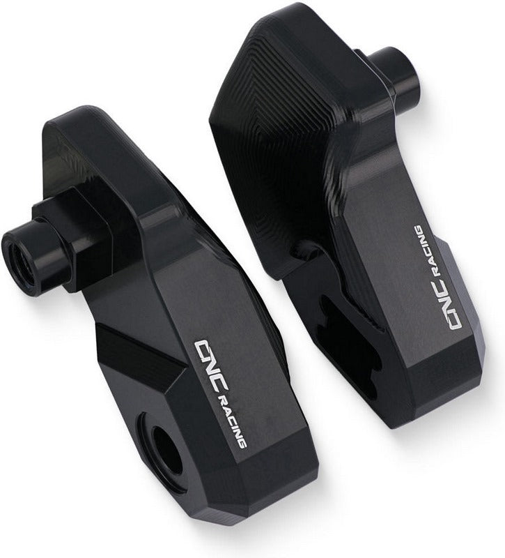 CNC Racing Riser 20 mm kit for footpegs EASY and TOURING driver, Black | PEA50B