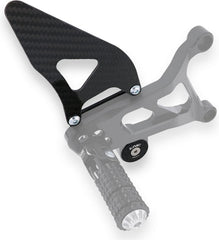 CNC Racing RH heel guard kit for rearsets PE226, Black | PES01B