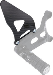 CNC Racing RH heel guard kit for rearsets PE227, Black | PES02B