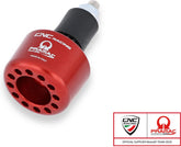 CNC Racing Handlebar cap left side Pramac Racing limited Edition, Red | PL001RPR